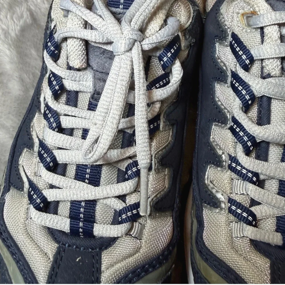 Skechers Sport 17416 Womens Size 6.5 Navy Gray Athletic Walking Shoes Sneakers